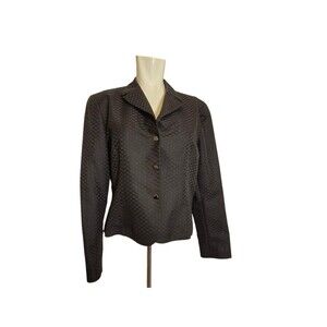 Worth New York VTG 90s Blazer Classic Minimalist Jacket Blazer Black sz 10 NEW